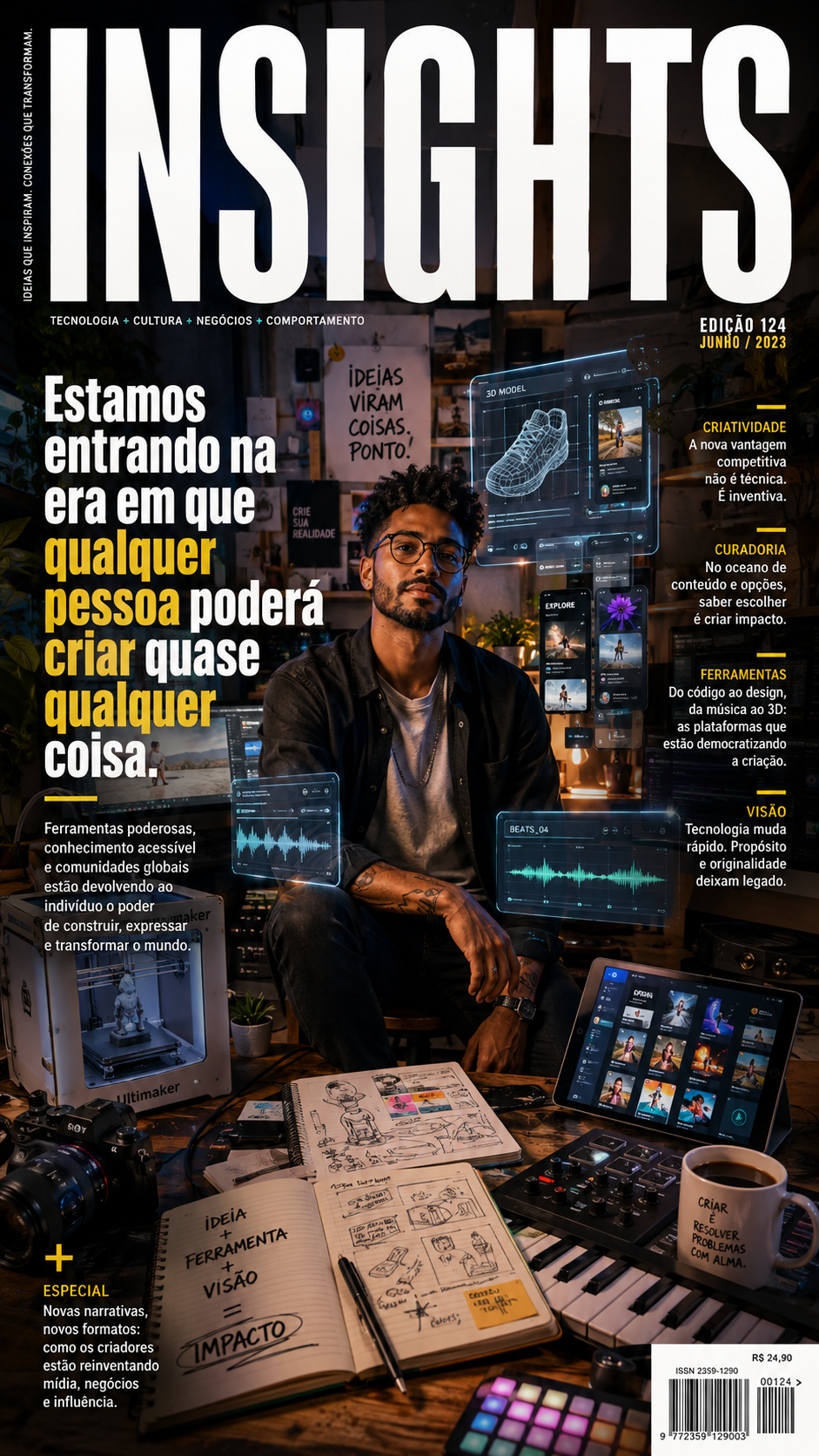 Estamos entrando na era em que qualquer pessoa poderá criar quase qualquer coisa