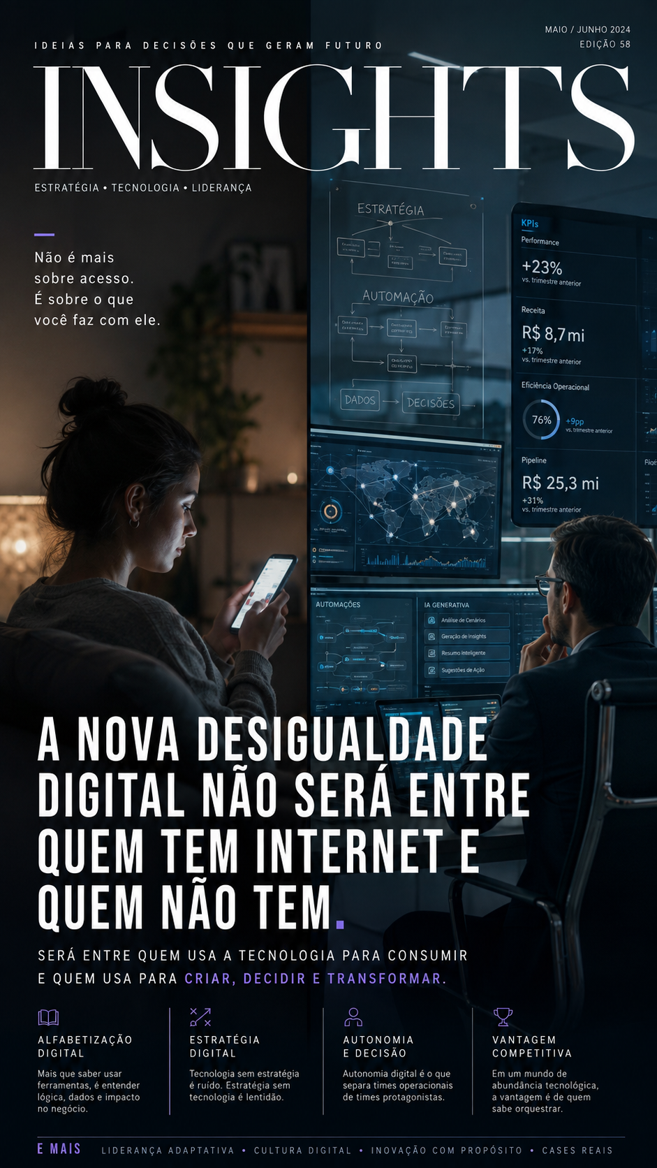 A nova desigualdade digital não será entre quem tem internet e quem não tem