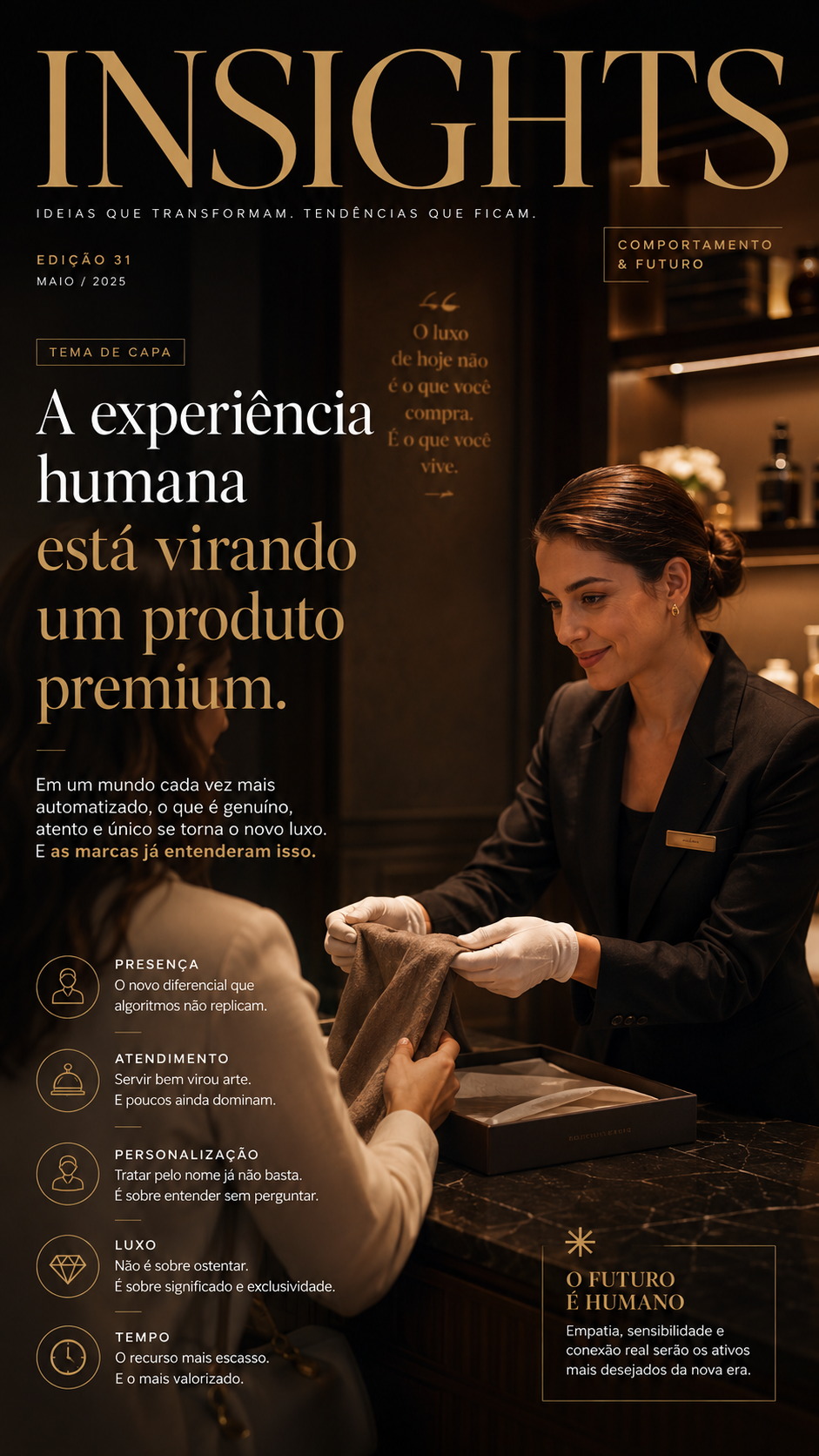 A experiência humana está virando um produto premium