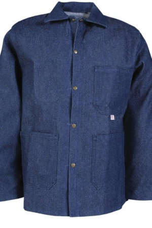 Jaleco jeans sem lycra