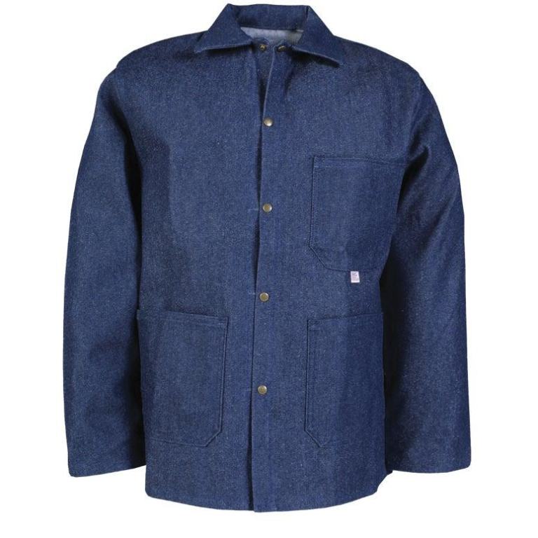 Jaleco jeans sem lycra
